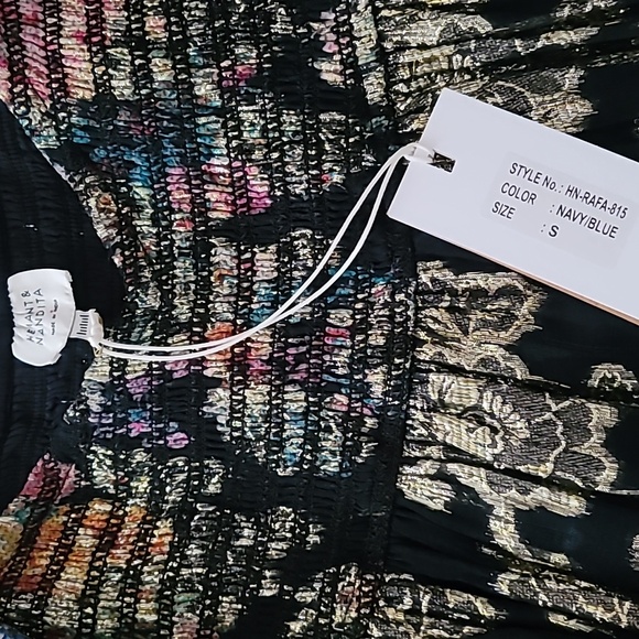 Hemant & Nandita's Rafa Chiffon Mini Long Sleeve Dress - Picture 8 of 11